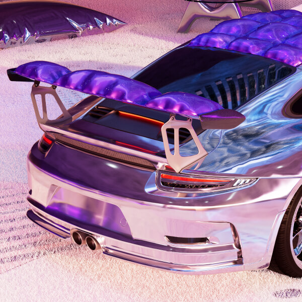 réalisation d'une modélisation 3D d'une porsche